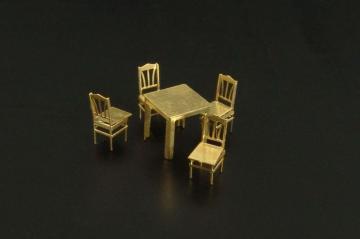 Table and chairs · BRN L144028 · Brengun · 1:144 Table and chairs · BRN L144028 · Brengun · 1:144