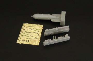 Japanese 250kg bomb with rack &middot; BRN L48103 &middot;  Brengun &middot; 1:48