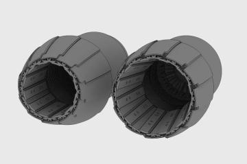 F/A-18 A/B/C/D Hornet GE F404 engine nozzle (Kinetic kit) · BRN L48137 ·  Brengun · 1:48