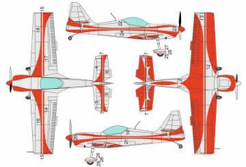 Zlin Z-50 - Masks [KP] &middot; BRN L48184 &middot;  Brengun &middot; 1:48