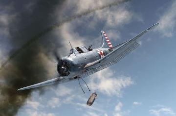 SBD-3 Dauntless CORAL SEA · BRN P144013 ·  Brengun · 1:144