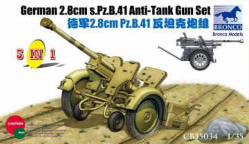 German 2.8cm s.PZ.B.41  (3 in 1) &middot; BRON CB35034 &middot;  Bronco Models &middot; 1:35