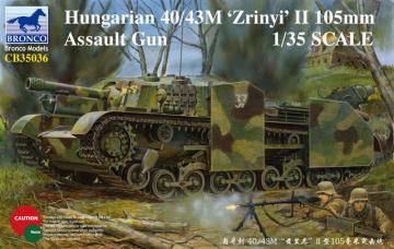 Hungarian 40/43M Zyrinyi II 105mm · BRON CB35036 ·  Bronco Models · 1:35