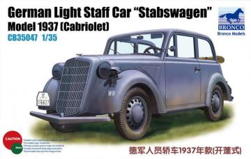 Light Staff Car Mod. 1937 (Cabrio) · BRON CB35047 · Bronco Models · 1:35 Light Staff Car Mod. 1937 (Cabrio) · BRON CB35047 · Bronco Models · 1:35