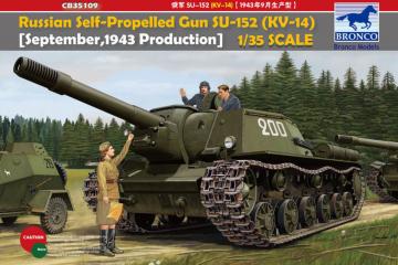 Russian Self-Propelled Gun SU-152(KV-14) -September 1943 Produktion- &middot; BRON CB35109 &middot;  Bronco Models &middot; 1:35
