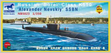 Russian Borei Class K-550 Alexander Nevsk · BRON NB5023 ·  Bronco Models · 1:350