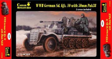 WWII German Sd.Kfz.10 with 50mm Pak 38 · CAE 7209 ·  Caesar Miniatures · 1:72