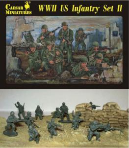 WWII US Infantry Set II · CAE H071 ·  Caesar Miniatures · 1:72