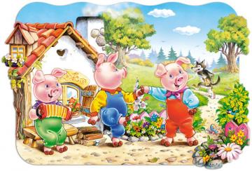 Three Little Pigs,Puzzle 20 Teile maxi · CAS 02184 ·  Castorland