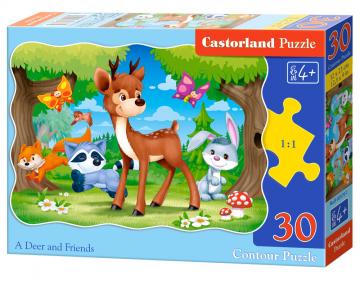 A Deer and Friends - Puzzle - 30 Teile · CAS 035701 ·  Castorland