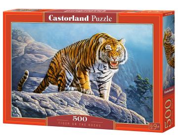 Tiger on the Rocks - Puzzle - 500 Teile · CAS 53346 ·  Castorland