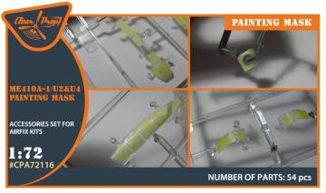 Me-410 B-1/U2/U4/R4 - Painting mask [Airfix] &middot; CP A72116 &middot;  Clear Prop &middot; 1:72
