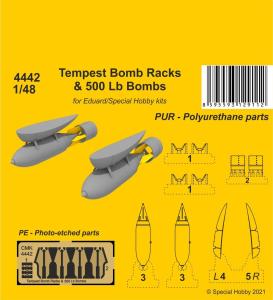 Tempest Bomb Racks & 500 Lb Bombs · CMK 4442 ·  CMK · 1:48