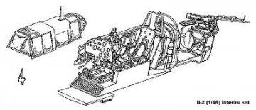 IL-2m3 Stormovik - Interior set · CMK 48004 ·  CMK · 1:48
