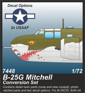 B-25G Mitchell - 75 mm Gun Nose Conversion Set &middot; CMK 7448 &middot;  CMK &middot; 1:72
