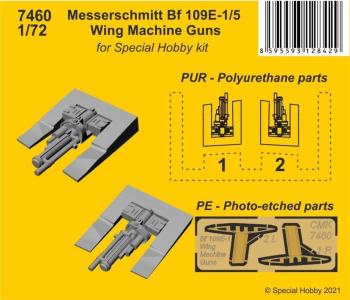 Messerschmitt Bf 109E-1/5 - Wing Machine Guns &middot; CMK 7460 &middot;  CMK &middot; 1:72