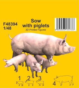 Sow with piglets &middot; CMK F48394 &middot;  CMK &middot; 1:48