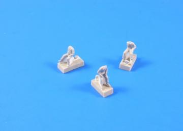 German panzer crew sitting (3 Figuren) &middot; CMK F72228 &middot;  CMK &middot; 1:72