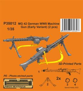 MG 42 German WWII Machine Gun (Early Variant) · CMK P35012 ·  CMK · 1:35