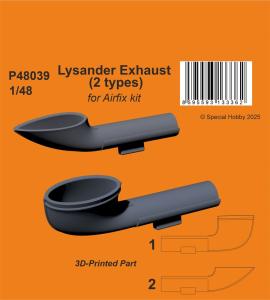 Lysander - Exhaust (2 types) [Airfix] &middot; CMK P48039 &middot;  CMK &middot; 1:48
