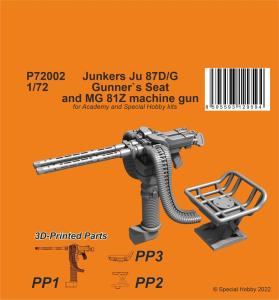 Junkers Ju 87D/G - Gunner`s Seat and MG 81Z machine gun · CMK P72002 · CMK · 1:72 Junkers Ju 87D/G - Gunner`s Seat and MG 81Z machine gun · CMK P72002 · CMK · 1:72