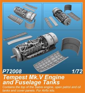 Tempest Mk.V - Engine and Fuselage Tanks [Airfix] &middot; CMK P72008 &middot;  CMK &middot; 1:72