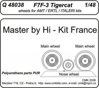 F7F-3 tigercat - Wheels [Revell] · CMK Q48038 ·  CMK · 1:48