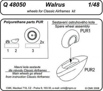 Walrus Mk. I - Wheels [Classic Airframes] · CMK Q48050 ·  CMK · 1:48