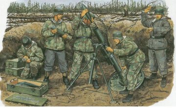 German 12cm Granatwerfer 42 Mortar · DR 6090 ·  Dragon · 1:35