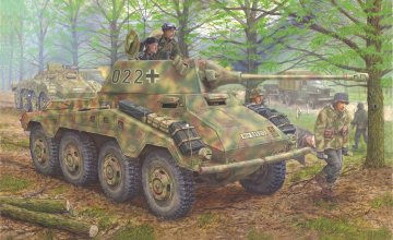 WWII Dt. SdKfz.234/2 Puma Radpanzer · DR 6256 ·  Dragon · 1:35