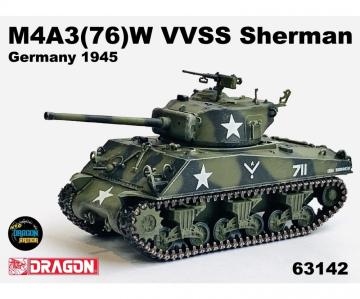M4A3(76)W VVSS Sherman Germany 1945 · DR 63142 ·  Dragon · 1:72