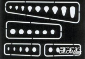 Ovale und lngliche Abdeckungen Gravierschablone · EDU 00003 ·  Eduard · 1:72