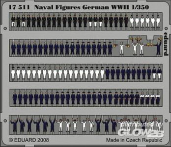 Naval Figures German WWII · EDU 17511 ·  Eduard · 1:350