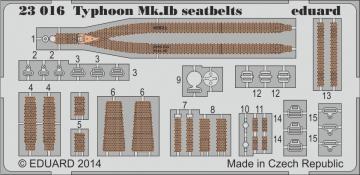 Hawker Typhoon MK IB - Seatbelts [Airfix] · EDU 23016 ·  Eduard · 1:24