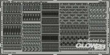 Wire stretchers & controlhorns · EDU 32230 ·  Eduard · 1:32