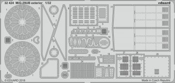 Russian MIG-29UB Fulcrum - Exterior [Trumpeter] · EDU 32424 ·  Eduard · 1:32