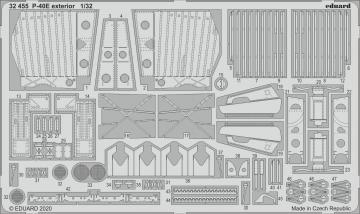 P-40E War Hawk - Exterior [Trumpeter] · EDU 32455 ·  Eduard · 1:32