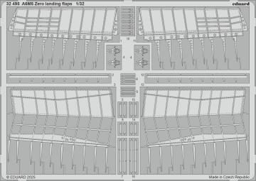 A6M5 Zero - Landing flaps [Tamiya] · EDU 32495 ·  Eduard · 1:32