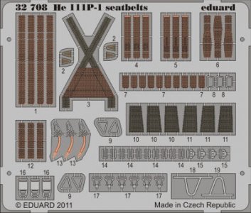 Heinkel He 111 - Seatbelts [Revell] &middot; EDU 32708 &middot;  Eduard &middot; 1:32