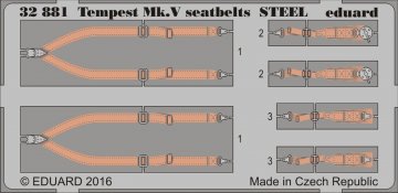 Tempest Mk.V - Seatbelts STEEL [Special Hobby] &middot; EDU 32881 &middot;  Eduard &middot; 1:32