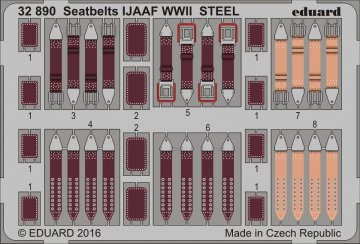 Seatbelts IJAAF WWII STEEL · EDU 32890 ·  Eduard · 1:32