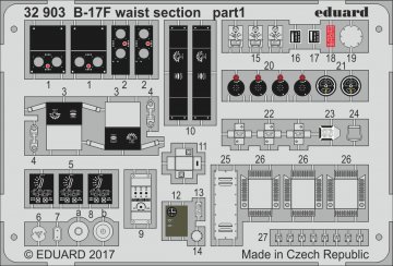 Boeing B-17F - Waist section [HKM] · EDU 32903 ·  Eduard · 1:32