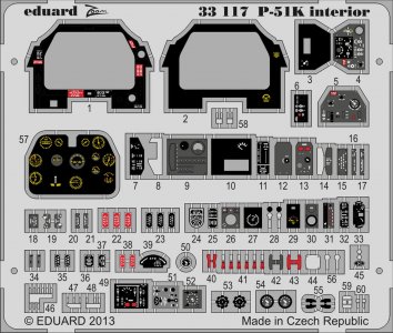Mustang P-51K - Interior S.A. [Tamiya] &middot; EDU 33117 &middot;  Eduard &middot; 1:32
