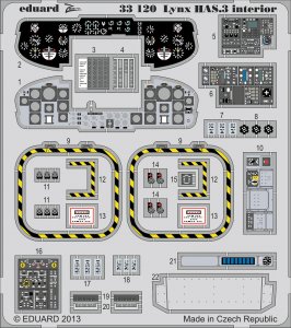 Lynx HAS.3 - Interior S.A. [Revell] · EDU 33120 ·  Eduard · 1:32