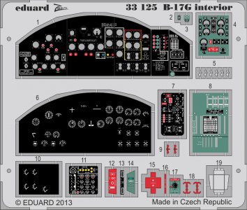 B-17G - Interior S.A.[Hongkong Models] · EDU 33125 ·  Eduard · 1:32