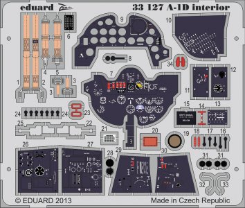 A-1D AD-4 Skyraider - Interior S.A. [Trumpeter] · EDU 33127 ·  Eduard · 1:32