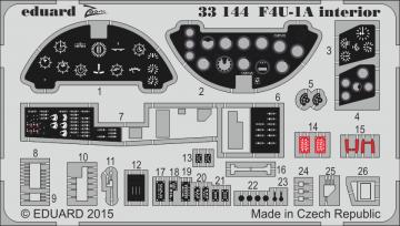 US VOUGHT F4U-1A Corsair - Interior [Tamiya] · EDU 33144 ·  Eduard · 1:32