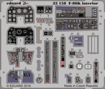 F-86K Sabre Dog - Interior [Kitty Hawk] · EDU 33158 ·  Eduard · 1:32