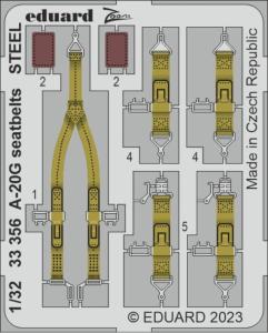 A-20G - Seatbelts STEEL [HKM] · EDU 33356 ·  Eduard · 1:32