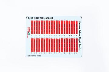 Remove Before Flight (black) SPACE · EDU 3DL32005 ·  Eduard · 1:32